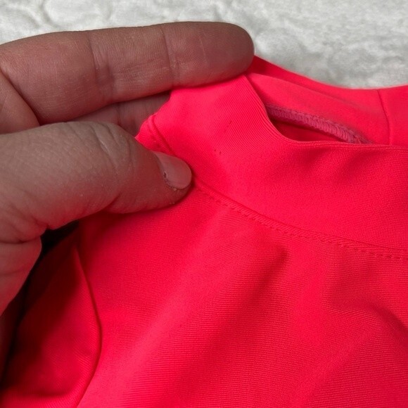 Carter’s Baby Girl Swim Bundle 6 Months Swimsuits Neon Floral Rust Ruffle Suit - Picture 3 of 5